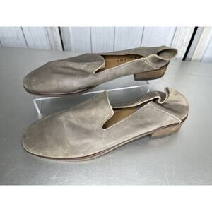 LUCKY BRAND Women's Cahill Loafer Flats Mules Leather Size 7.5 Taupe